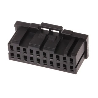 TE Connectivity Dynamic 1000 Female Connector Housing 2.5 mm Pitch 20 Way 2 Row Straight 1-1827864-0