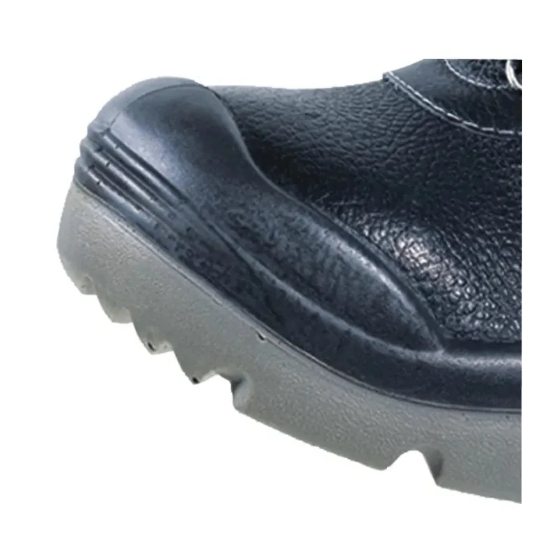 Delta Plus Men's Ankle Safety Boots Black Leather Stainless Steel Toe Cap Lace Up EU 45 UK 10.5 SAULT2
