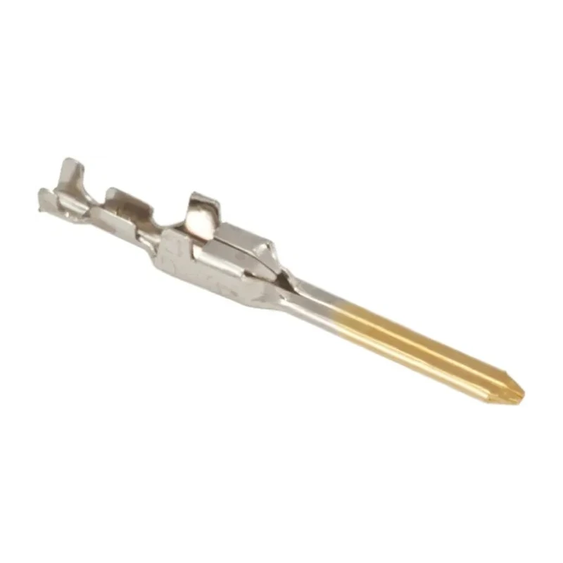 TE Connectivity Dynamic 3000 Series Male Crimp Terminal, 16 AWG Min Crimp, 14 AWG Max, 15A Current, Gold Plated 917512-2