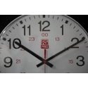 RS PRO White Analogue Wall Clock 300mm Diameter Plastic Case Shatterproof Lens Model 706-4786