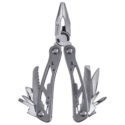 Stanley Tools 12 in 1 Multitool Knife 210mm Overall Length, 165mm Closed Length, 30g 0-84-519