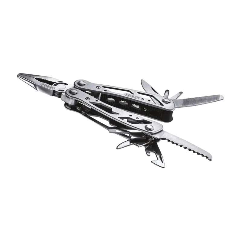 Stanley Tools 12 in 1 Multitool Knife 210mm Overall Length, 165mm Closed Length, 30g 0-84-519