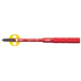 Wiha Screwdriver Bit Phillips Drive PH2 Size Chrome Vanadium Steel IEC 60900:2012 Standard 1-Piece 34584