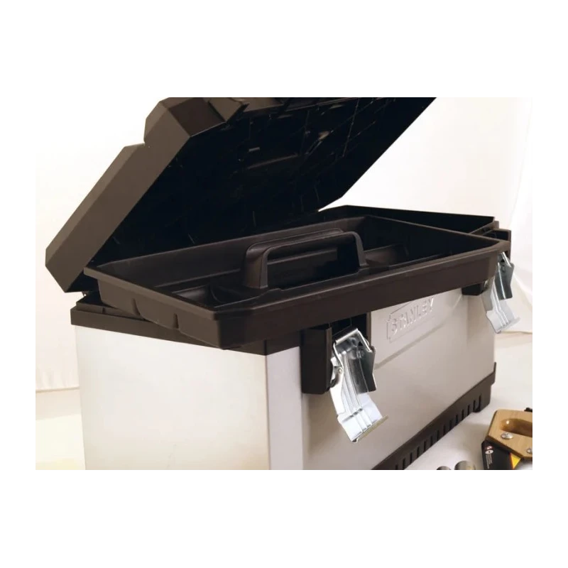 Stanley Tools Plastic Tool Box Fatmax 58.4 x 29.3 x 29.5 cm 1 Compartment Removable Tote Tray 1-95-616