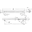 Essentra PCB Card Guide Vertical Mount 76.2 mm Long, 1.6 mm Thick Max RCG-01