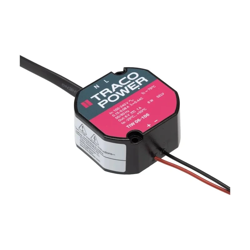 TRACOPOWER TIW 06-106 Switching Power Supply 6V DC 6W 1A Surface Mount 93-264V AC Input China TIW 06-106