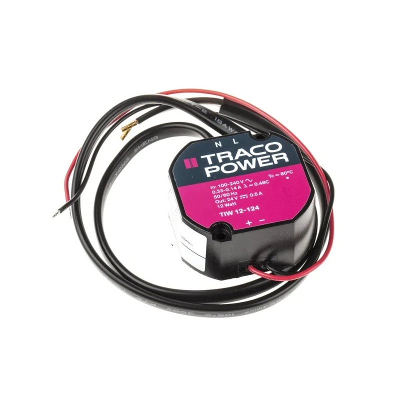 TRACOPOWER Switching Power Supply 24V DC, 12W, Surface Mount, 93-264V AC Input TIW 12-124