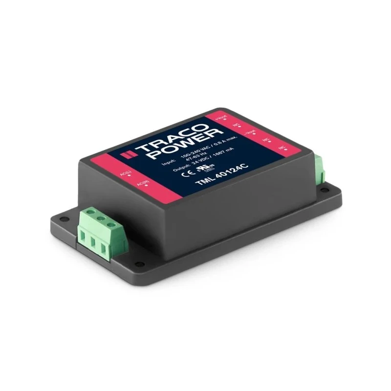 TRACOPOWER Switching Power Supply 24V DC 40W Chassis Mount TML 40124C