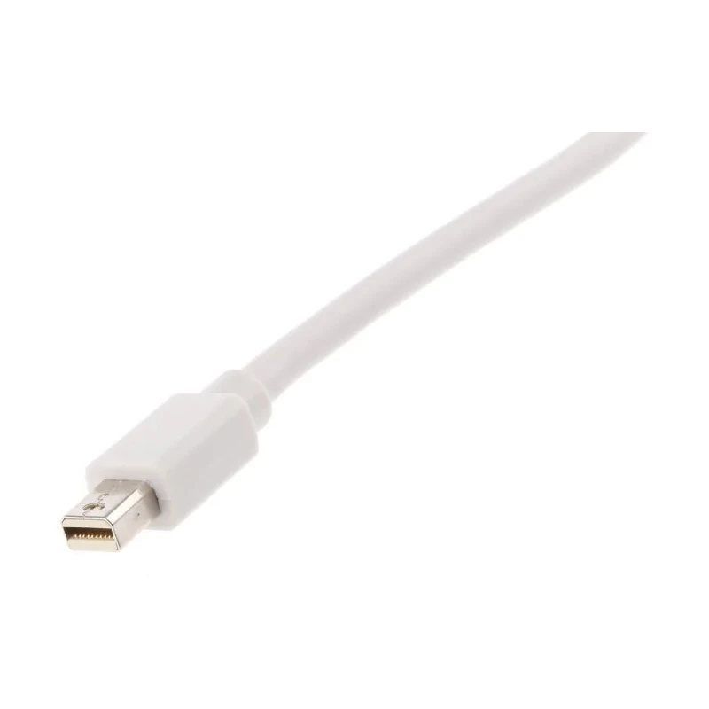 NewLink White Mini DisplayPort to DVI Adapter 1080p Resolution Male to Female Connector 706-7088