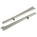 Essentra PCB Card Guide Vertical Mount 160mm Long, 1.6mm Thick Max VMCG-360-MPBK