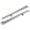 Essentra PCB Card Guide Vertical Mount 160mm Long, 1.6mm Thick Max VMCG-360-MPBK