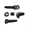 SES Sterling A1 Series Metallic Nickel Plated Brass Cable Gland, Thread, 6 mm Min. to 8.8 mm Max. Cable Diameter, IP68 PG11