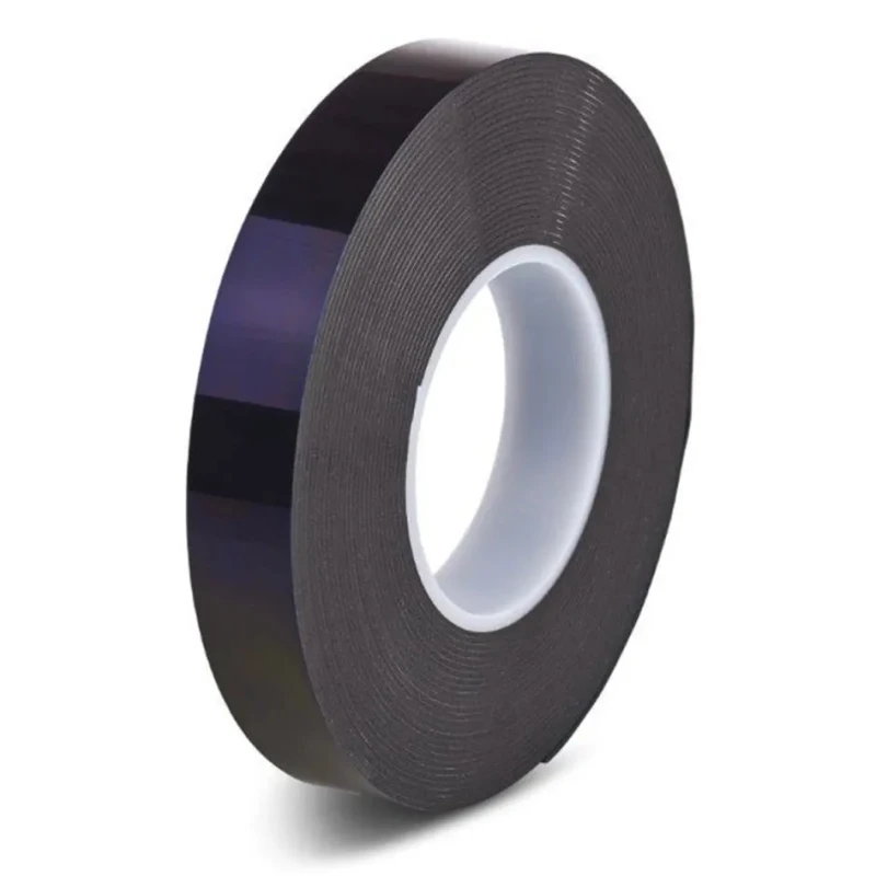Hi-Bond Hi-PORSEAL HPS040B Black Polyethylene Backed Double Sided Foam Tape 6mm x 33m x 0.4mm HPS040B
