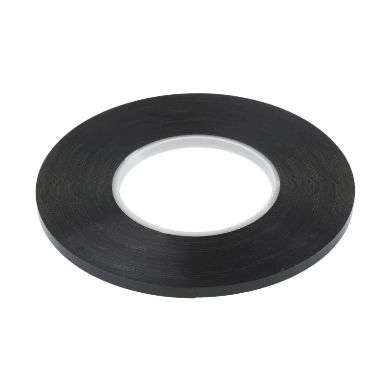 Hi-Bond Hi-PORSEAL HPS040B Black Polyethylene Backed Double Sided Foam Tape 6mm x 33m x 0.4mm HPS040B