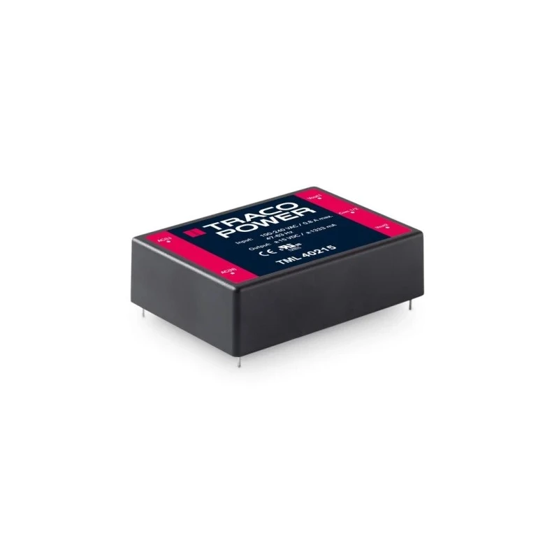 TRACOPOWER Switching Power Supply 2 Output 15V 40W, PCB Mount, -40°C to 60°C TML 40215