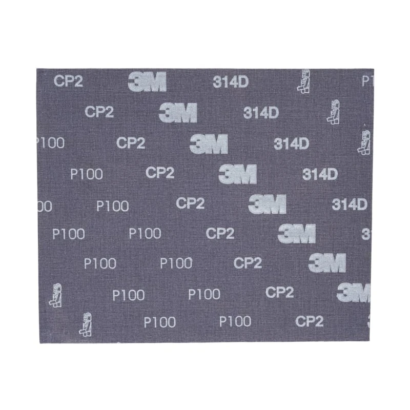3M Abrasive Sanding Sheet Fine Grade P100 Grit Aluminium Oxide 280mm x 230mm 62902
