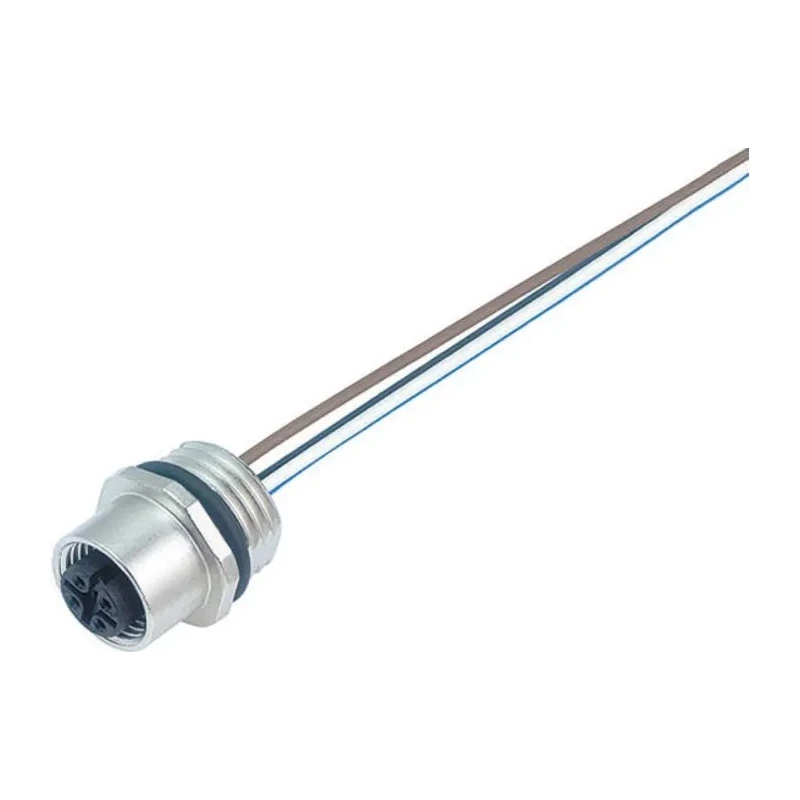 binder Female 4-way M12 to Unterminated Free End Sensor Actuator Cable 200mm 250V IP68 09-3432-700-04