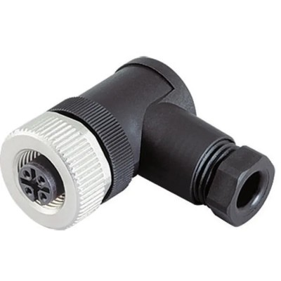 binder Industrial Circular Connector, 5 Contacts, Female Plug, Cable Mount, M12 Size, IP67 Rated, Metal 99-0436-52-05