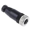 binder Industrial Circular Connector M12 Cable Plug Female 5 Contacts IP67 713 Series 99-0436-14-05
