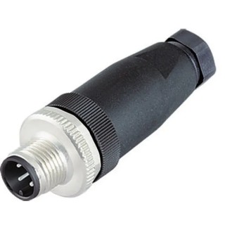 binder Circular Connector, 12 Contacts, Cable Mount, Plug Male, IP67, 30V, 1A, Metal Housing, 713 Series 99-0491-12-12