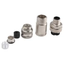 binder Circular Connector 4 Contacts Cable M12 Socket Male IP67 Metal Housing 713 Series 99-1429-814-04