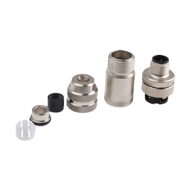 binder Circular Connector 4 Contacts Cable M12 Socket Male IP67 Metal Housing 713 Series 99-1429-814-04