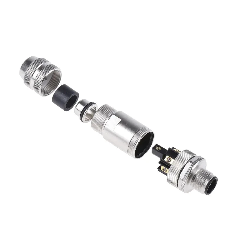 binder Circular Connector 8 Contacts Cable Mount M12 Plug Male IP67 713 Series 99-1487-812-08