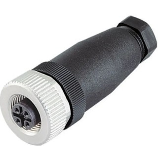 binder Circular Connector, 12 Contacts, Cable Mount, M12 Female Socket, IP67, 713 Series 99-0492-12-12