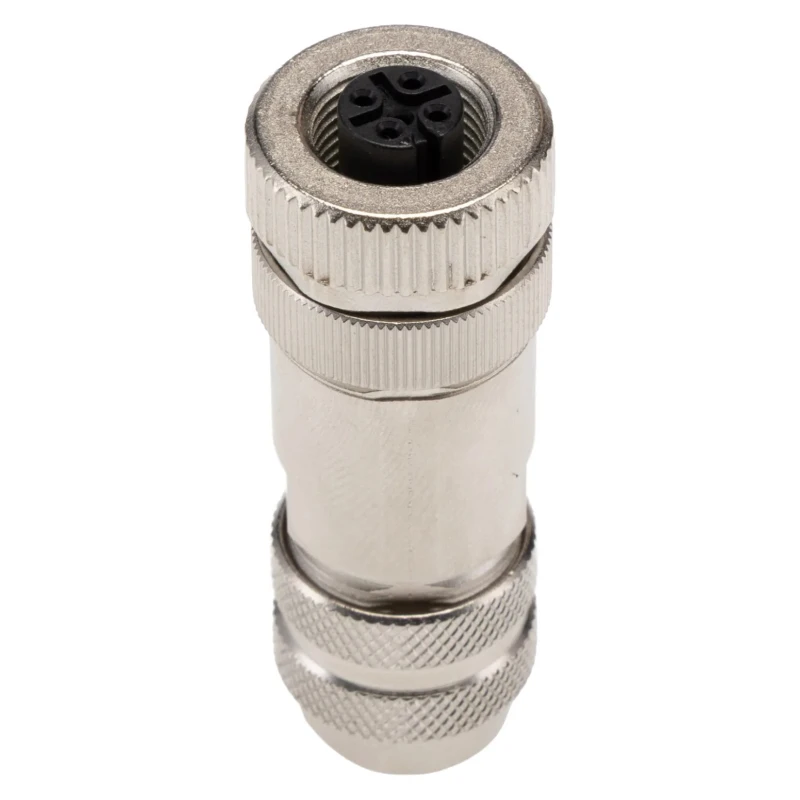binder Circular Connector, 4 Contacts, Cable Mount, M12 Size, Plug Female, IP67 Protection, Gold Plating 99-1430-814-04