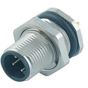 binder Industrial Circular Connector, 8 Contacts, Panel Mount, M12 Socket Male, IP67 Rated, Metal Housing 09-3481-680-08