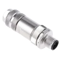 binder Circular Connector, 5 Contacts, Cable Mount, M12 Connector Plug Male, IP67 Rated, Die Cast Zinc 99-1437-812-05