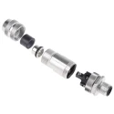 binder Circular Connector, 5 Contacts, Cable Mount, M12 Connector Plug Male, IP67 Rated, Die Cast Zinc 99-1437-812-05