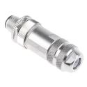 binder Circular Connector, 5 Contacts, Cable Mount, M12 Connector Plug Male, IP67 Rated, Die Cast Zinc 99-1437-812-05