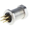 binder Circular Connector 4 Contacts Panel Mount M12 Socket Male IP67 713 Series 09-3431-550-04