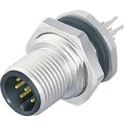 binder Circular Connector, 12 Contacts, Panel Mount, M12 Connector, Plug, Male, IP67, 713 Series 09-3491-500-12