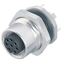 binder Circular Connector, 5 Contacts, Panel Mount, M12 Connector, Socket, Female, IP67, 4A, 125V, Metal 09-3442-500-05