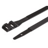 SES Sterling Cable Tie Black Polyamide 12, 355 mm Length x 9 mm Width, UV Resistant, SM12 Series 01890135010