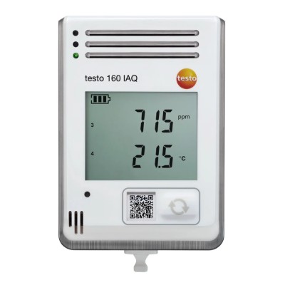 Testo 160 IAQ Data Logging Air Quality Meter Battery-Powered, 0-5000 ppm CO2, 0-100%RH, 0-50 °C, USB Communication 0572 2014