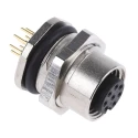 binder Circular Connector 8 Contacts Panel Mount M12 Connector Socket Female IP67 713 Series 09-3482-275-08