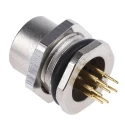 binder Circular Connector 8 Contacts Panel Mount M12 Connector Socket Female IP67 713 Series 09-3482-275-08