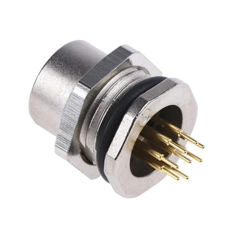 binder Circular Connector 8 Contacts Panel Mount M12 Connector Socket Female IP67 713 Series 09-3482-275-08