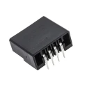 TE Connectivity Dynamic 3000 Series Right Angle Through Hole PCB Header, 4 Contacts, 3.81 mm Pitch, 1 Row 1-178294-2
