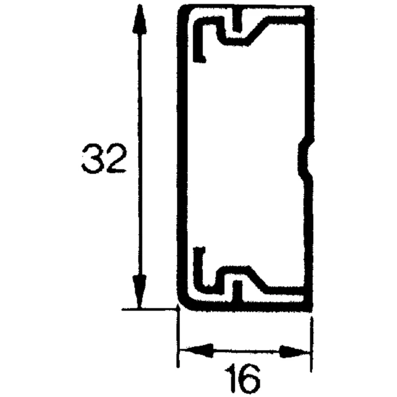 Legrand Polyvinyl Chloride Cable Trunking Accessory Variable Angle White 32mm x 16mm 0 302 71