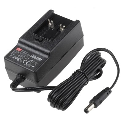 MEAN WELL Energy Saving AC/DC Adapter 48 V DC, 375 mA Output, Universal Plug EU-UK-AUS-US/Japan GE18I48-P1J