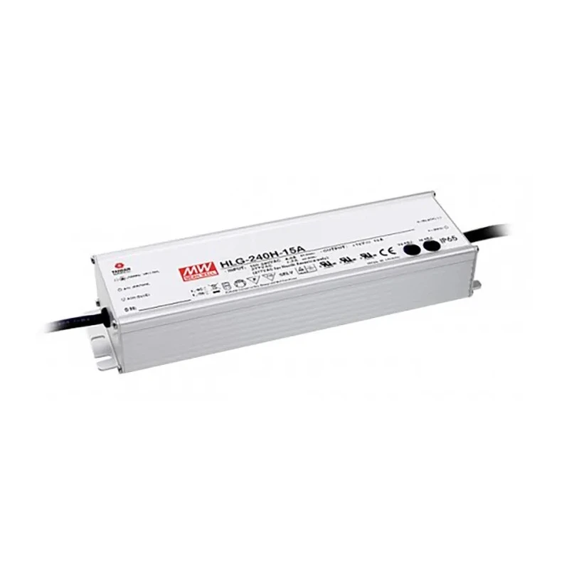 MEAN WELL IP67 Rated Single Output LED Driver, 30V, 240W, 8A, 1/10 V Potentiometer Dimming 