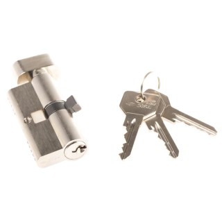 CISA Steel Euro Cylinder Lock 35mm/35mm, 3 Lock Pins, Drill Resistant, Model 0G302.13.12 SD1