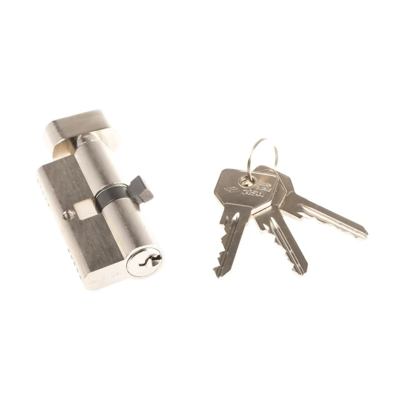 CISA Steel Euro Cylinder Lock 35mm/35mm, 3 Lock Pins, Drill Resistant, Model 0G302.13.12 SD1