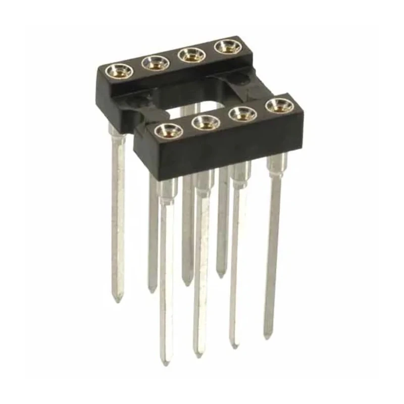 HARWIN 7.62 mm Pitch Vertical 8 Way Through Hole Standard Pin Open Frame DIL Socket 1A D0808-42