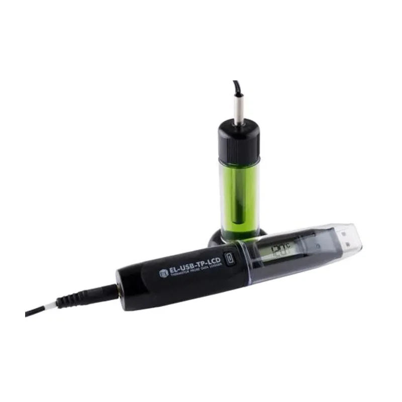 Lascar EL-USB-TP-LCD Temperature Data Logger USB Interface IP67 ±0.1°C Accuracy EL-USB-VAC