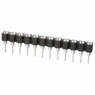 HARWIN 20 Way Vertical Through Hole 2.54 mm Pitch SIL Socket Solder Termination 1A D01-9972042